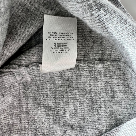 Wilfred Balzac Wool Sweater Grey 3/4-length Sleeves Women's Size Large - Picture 7 of 7